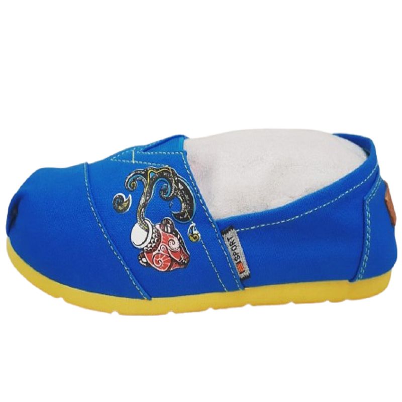 100 - Alpargatas Sport Azul Mar Con Vasija