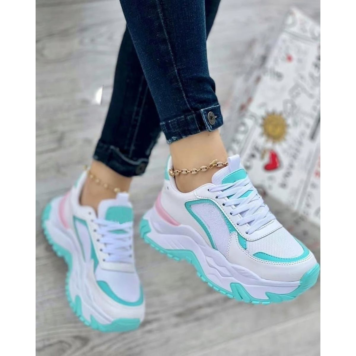 NACIONAL - Tenis Cian Bellos Dama Zapatillas Zapatos Mujer Lindos Moda Casual