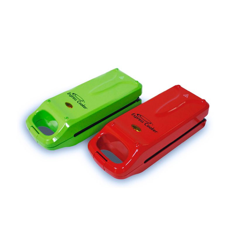 TV NOVEDADES - Sartén Parrilla Horno Eléctrico Doble Placa Express Cooker Verde