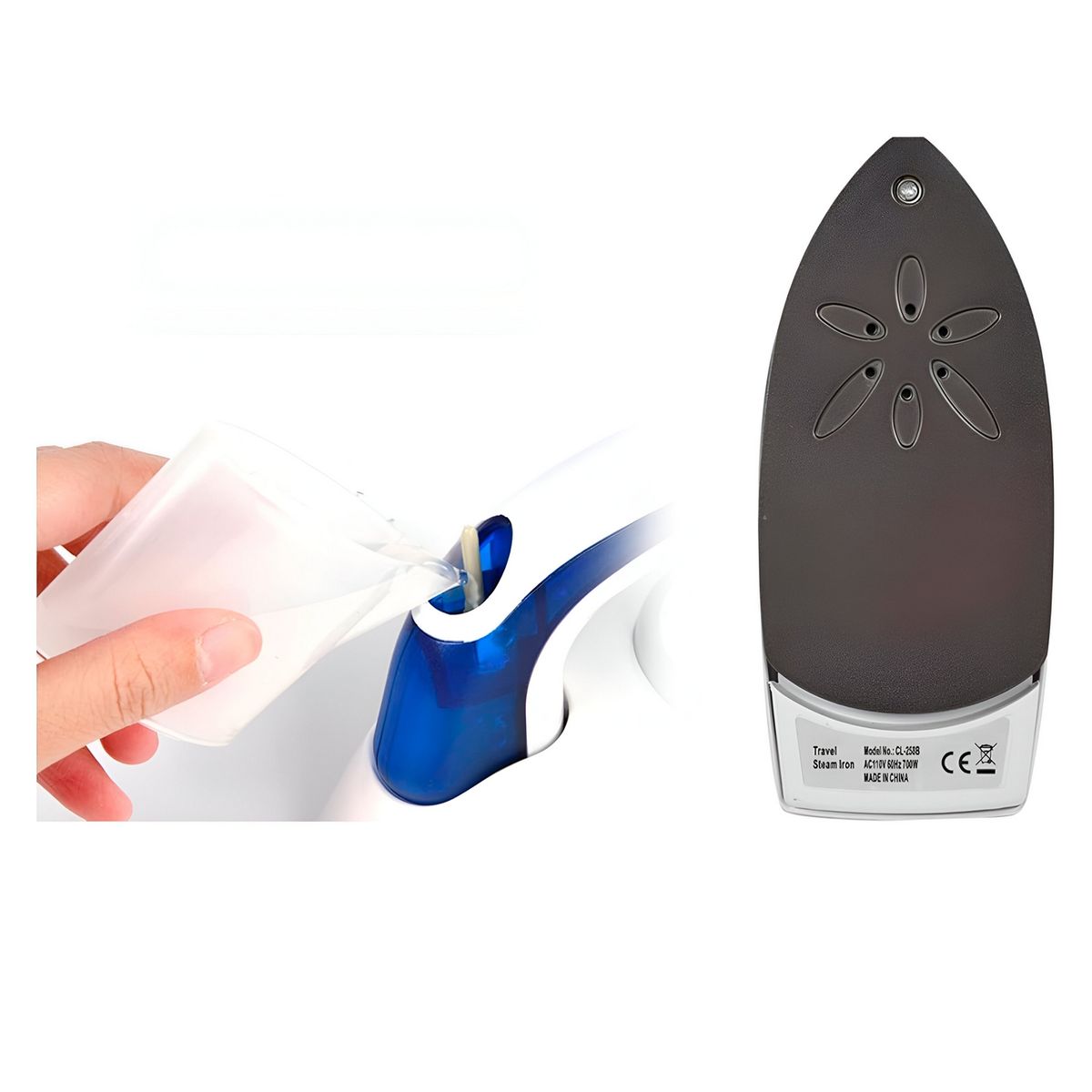 DAYOSHOP - Plancha De Vapor Viajera Ropa Temperatura Ajustable Ht-258b