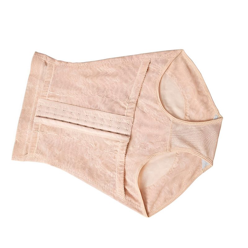 GENERICO - Faja Panty De Alta Compresión Con Encaje Y Broches Frontales