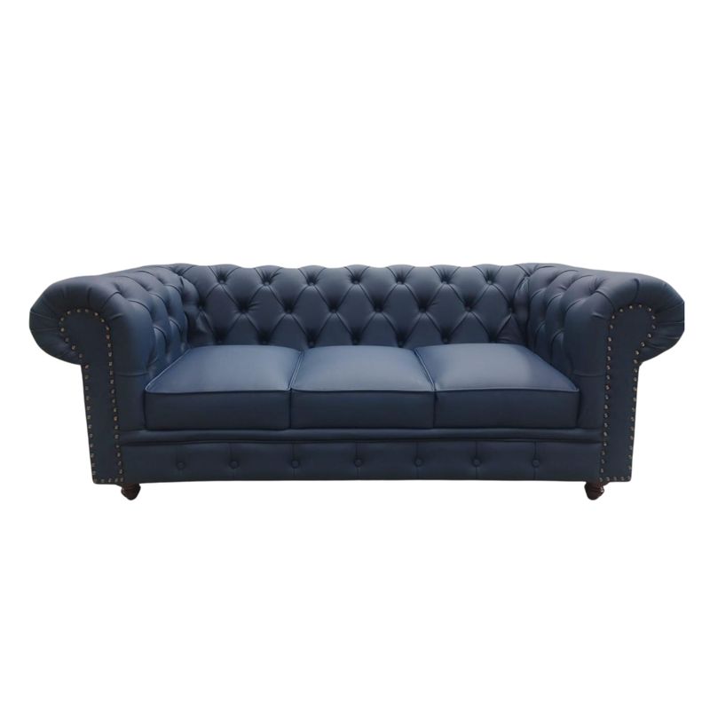 GENERICO - Sofa Chester Harry  3 Puestos  220 Azul