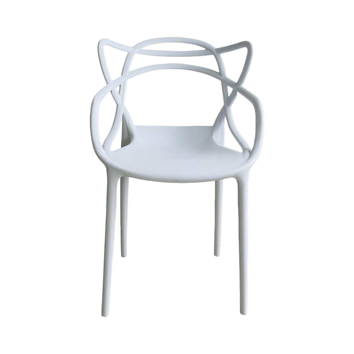 DISTRIONLINE - Silla Master En Polipropileno Color Blanco