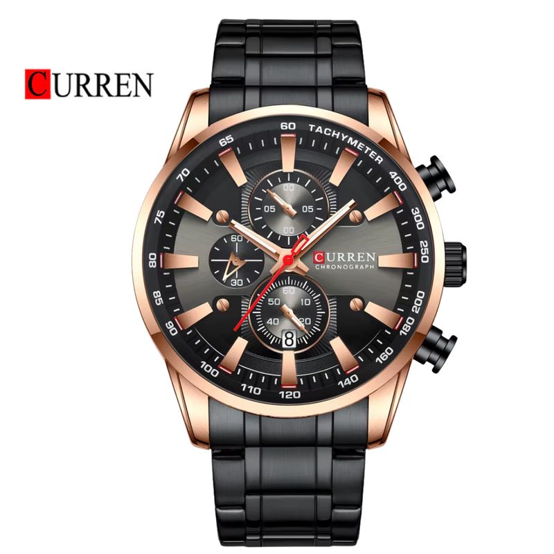 CURREN - Reloj CURREN Cronógrafo 8351 Para Hombre - Negro