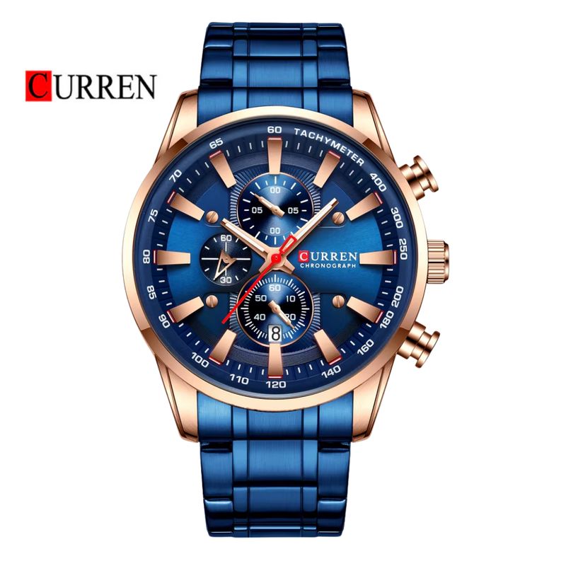 CURREN - Reloj CURREN Cronógrafo 8351 Para Hombre - Azul