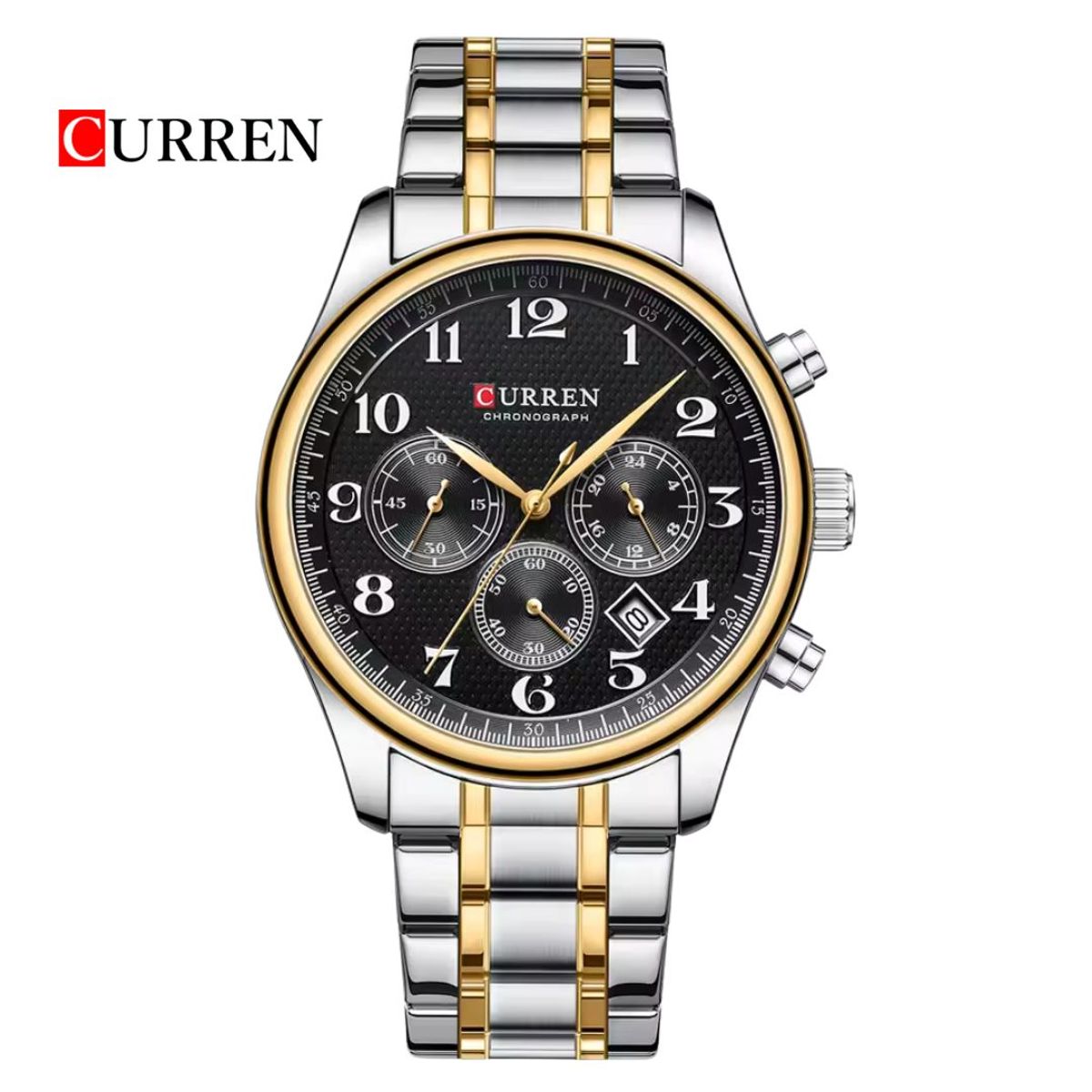 CURREN - Reloj CURREN Cronógrafo 8466 Para Hombre - Negro Bicolor