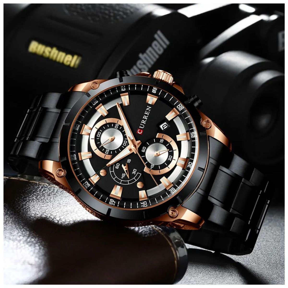 CURREN - Reloj CURREN 8360 Cronógrafo Para Hombre - Negro