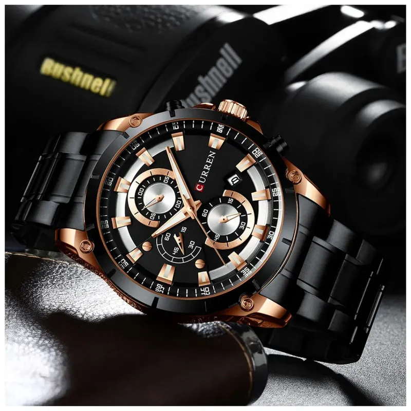 CURREN - Reloj CURREN 8360 Cronógrafo Para Hombre - Negro