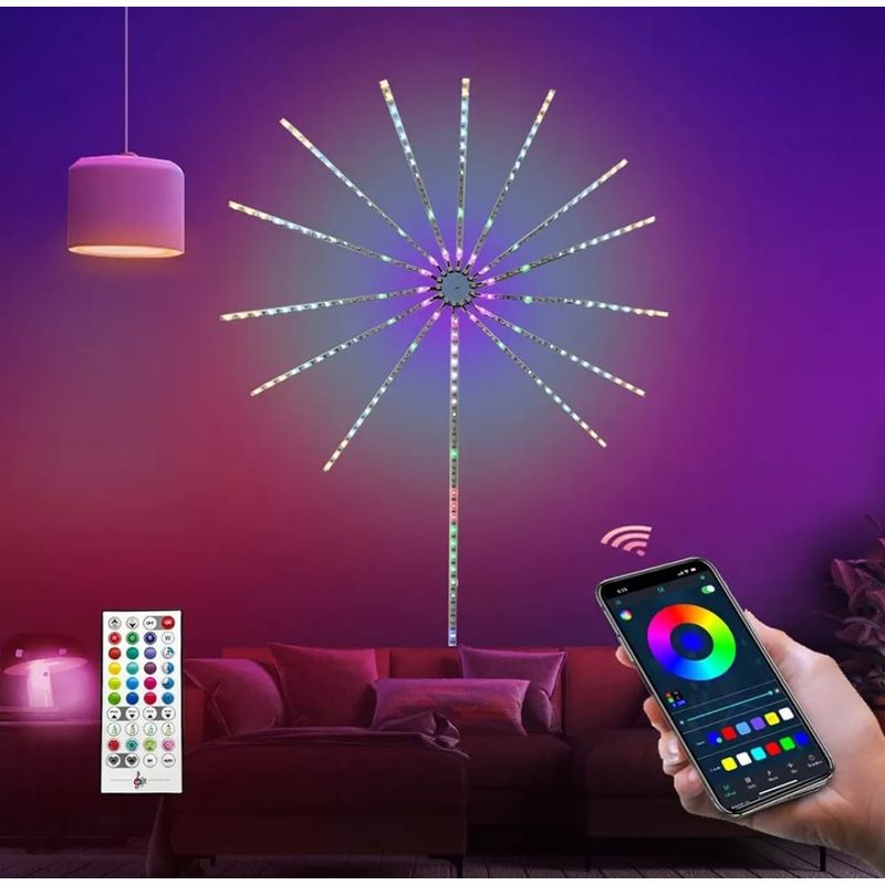 GENERICO - Tira de luces LED temporizador por aplicación
