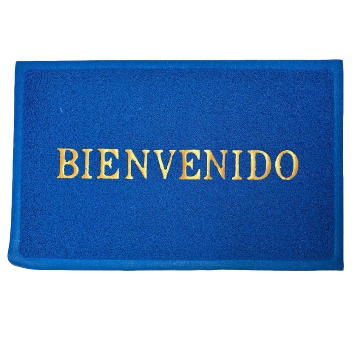DISTRIONLINE - Tapete Atrapa Polvo Azul PVC de Bienvenida 35 x 55 cm