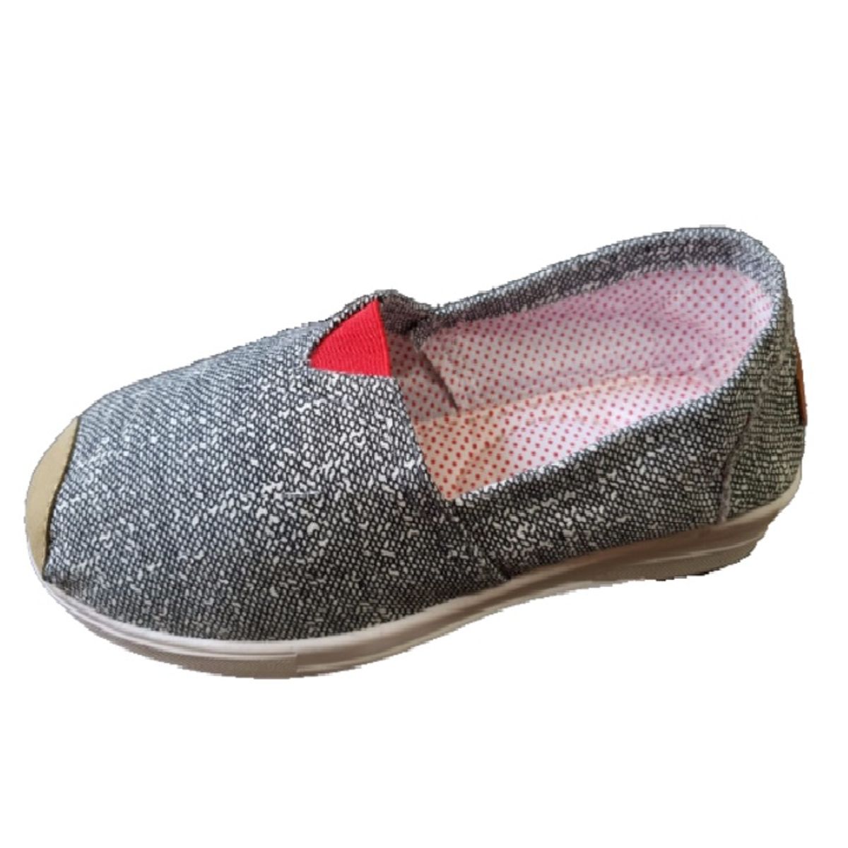 100 - Zapatillas Blancos Con Puntos Negros