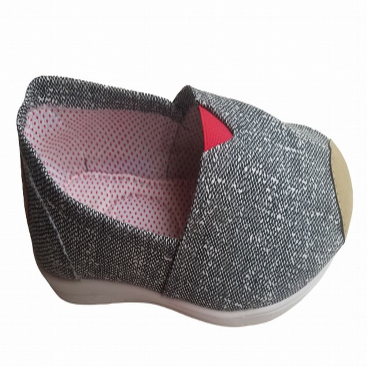 100 - Zapatillas Blancos Con Puntos Negros