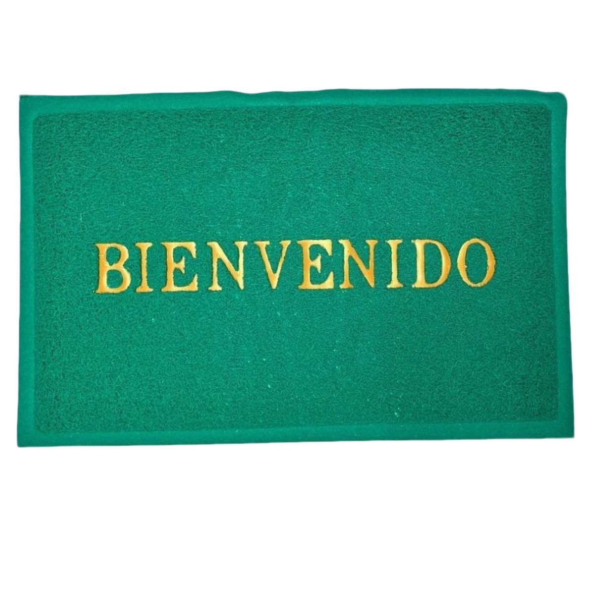 DISTRIONLINE - Tapete Atrapa Polvo Verde PVC de Bienvenida 50 x 70 cm