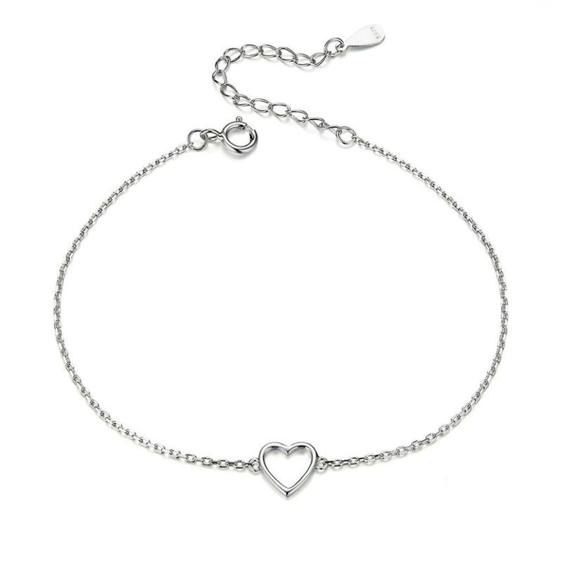 ALHAJAS - Pulsera Manilla Regalos Mujer Corazón Amor Fabricada En Plata 925