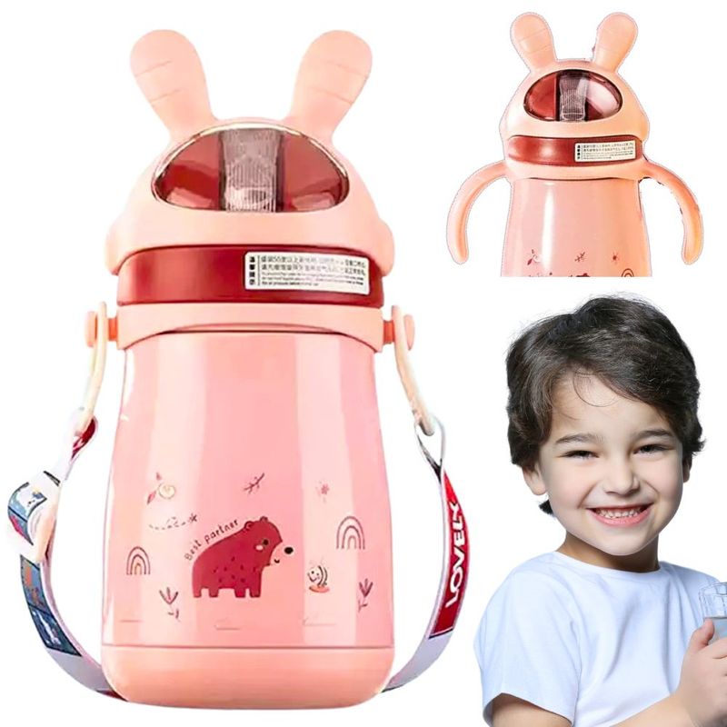 AMERICAN GENERICS - Termo Térmico Infantil Para Niños En Acero Inoxidable 310 Ml.