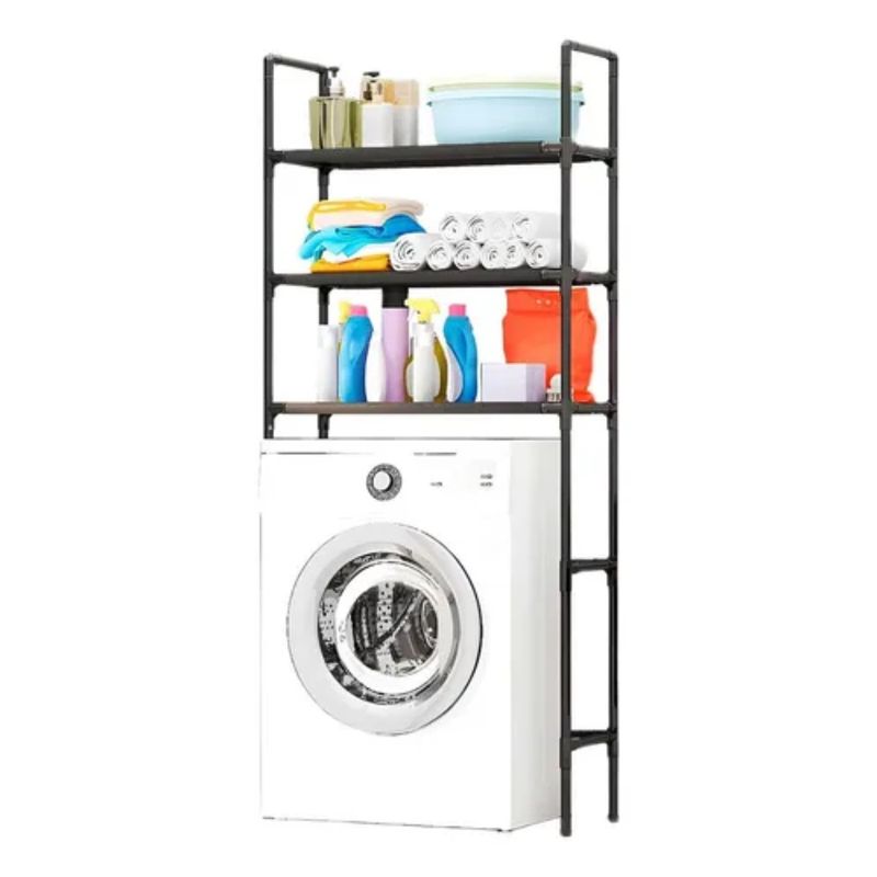 GENERICO - Organizador Lavadora 3 Niveles Estante Multiusos Resistente
