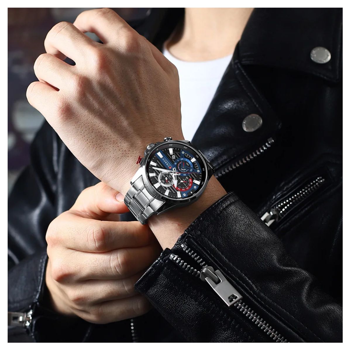 CURREN - Reloj CURREN Cronógrafo 8415 Para Hombre - Azul