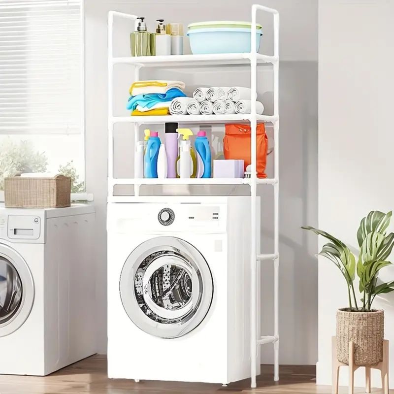 GENERICO - Organizador Lavadora 3 Niveles Estante Multiusos Resistente