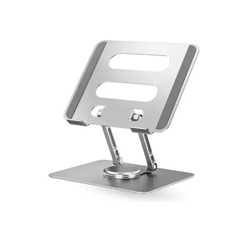 INNOVA - Soporte Giratorio 360 Portátil Laptop Tablet Aluminio Altura Ajustable