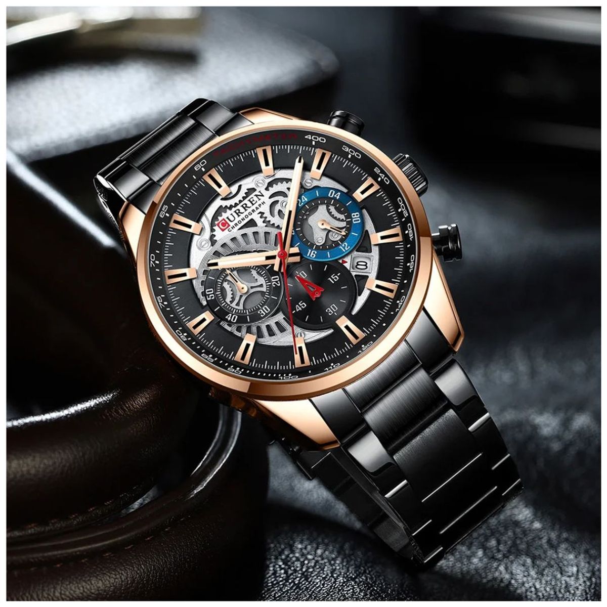 CURREN - Reloj CURREN Cronógrafo 8391 Para Hombre - Negro