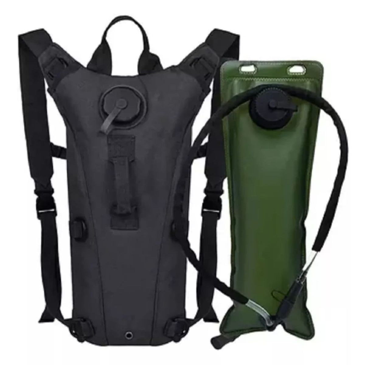 GENERICO - Morral con bolsa de hidratación morral 2.5 litros
