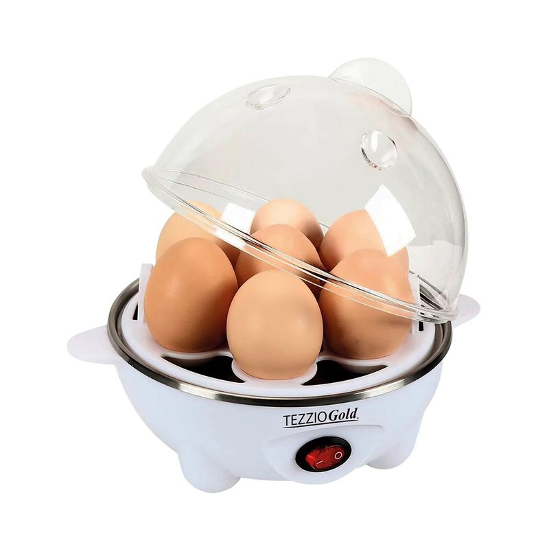 TEZZIO - Hervidor de huevos electrico Tezzio Blanco - huevos