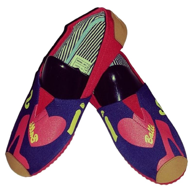 100 - Alpargatas Con Tacon Rojo