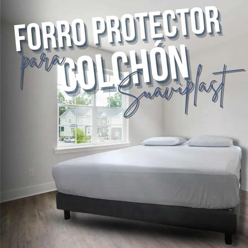 GENERICO - FORRO COLCHON DE CAMA SENCILLA SUAVIPLAST C4 BLANCO