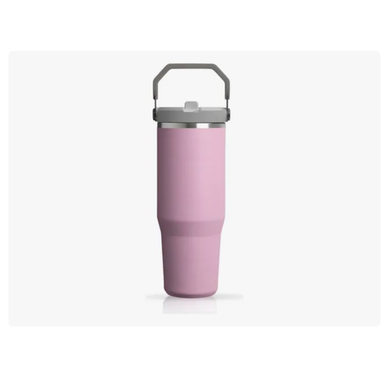 INNOVA - Termo Acero Inoxidable 900ml Flip Straw Antiderrames Lila