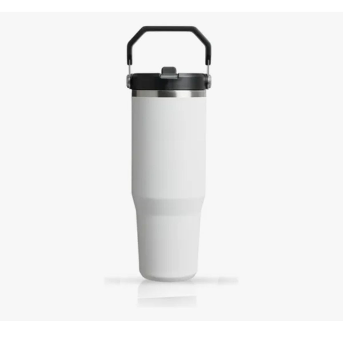 INNOVA - Termo Acero Inoxidable 900ml Flip Straw Antiderrames Blanco