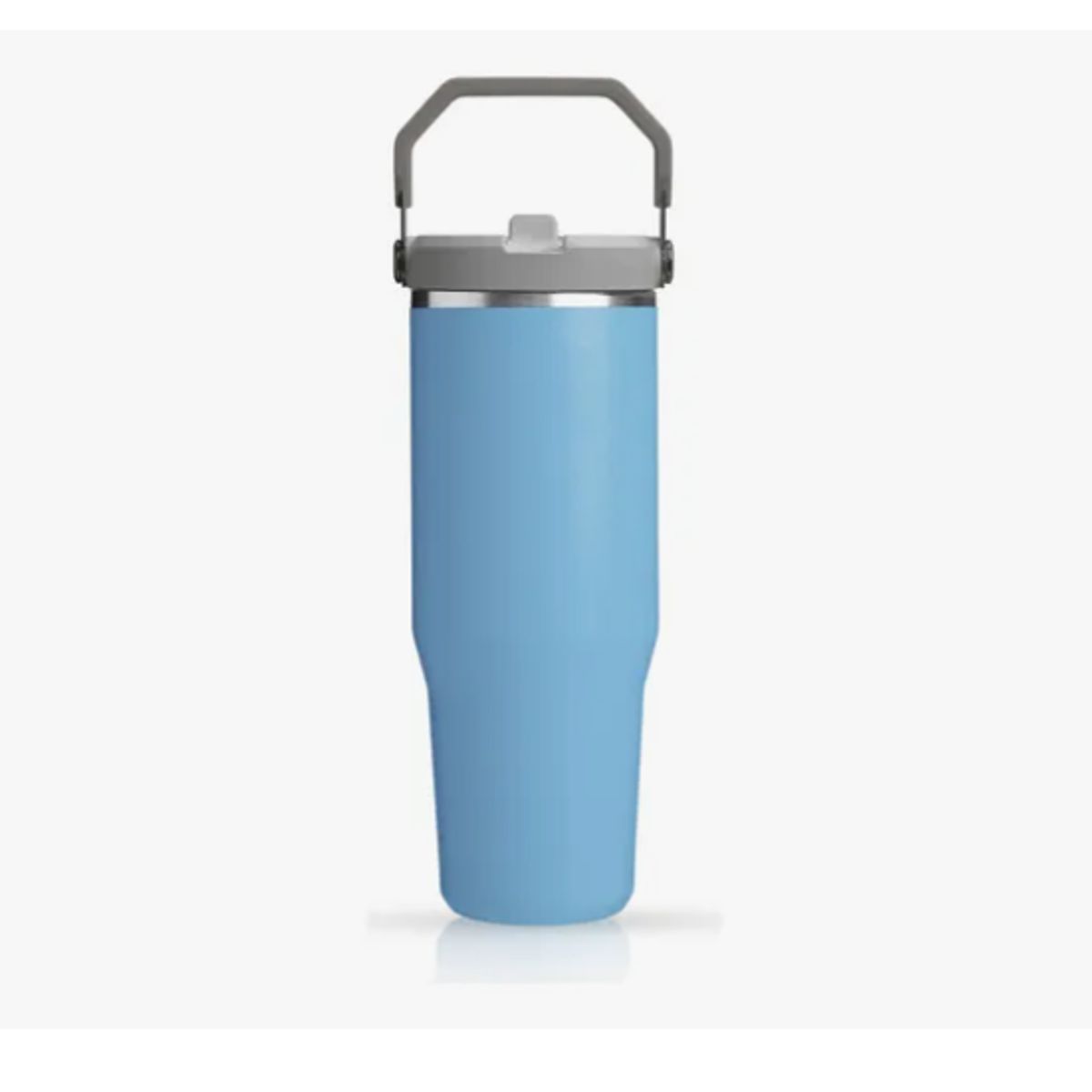 INNOVA - Termo Acero Inoxidable 900ml Flip Straw Antiderrames Azul