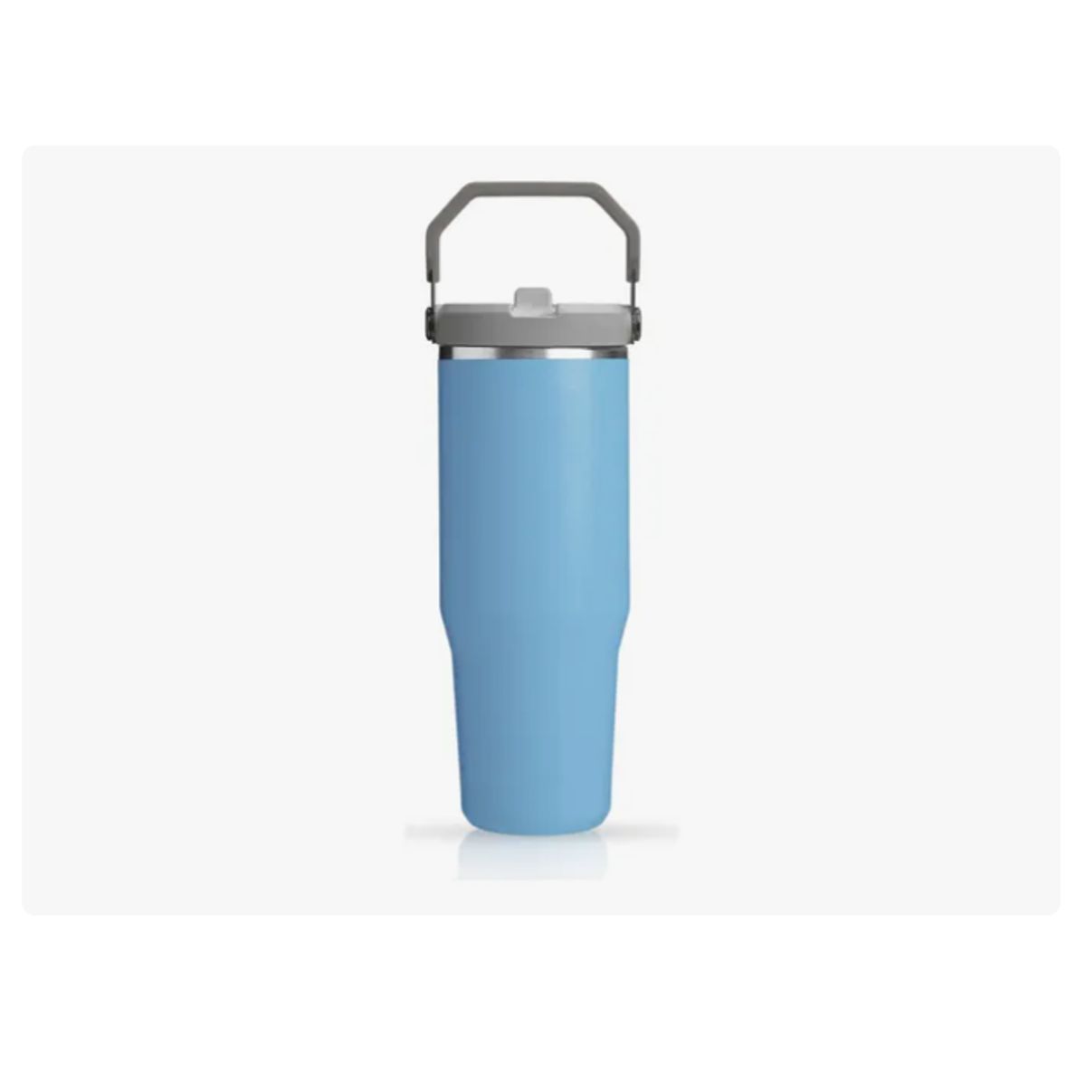 INNOVA - Termo Acero Inoxidable 900ml Flip Straw Antiderrames Azul