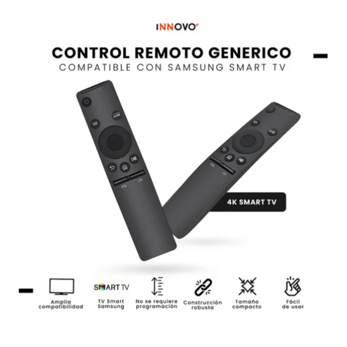 INNOVA - Control Remoto Universal Compatible Para Smart Tv Fácil Emparejamiento