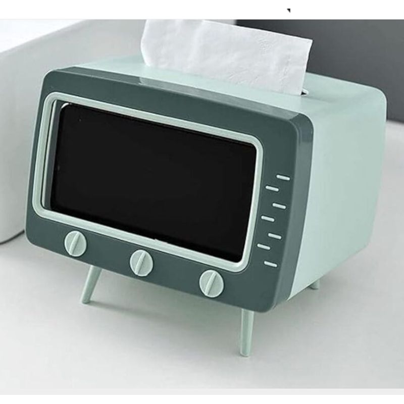 GENERICO - DISPENSADOR DE SERVILLETAS CON SOPORTE PARA CELULAR