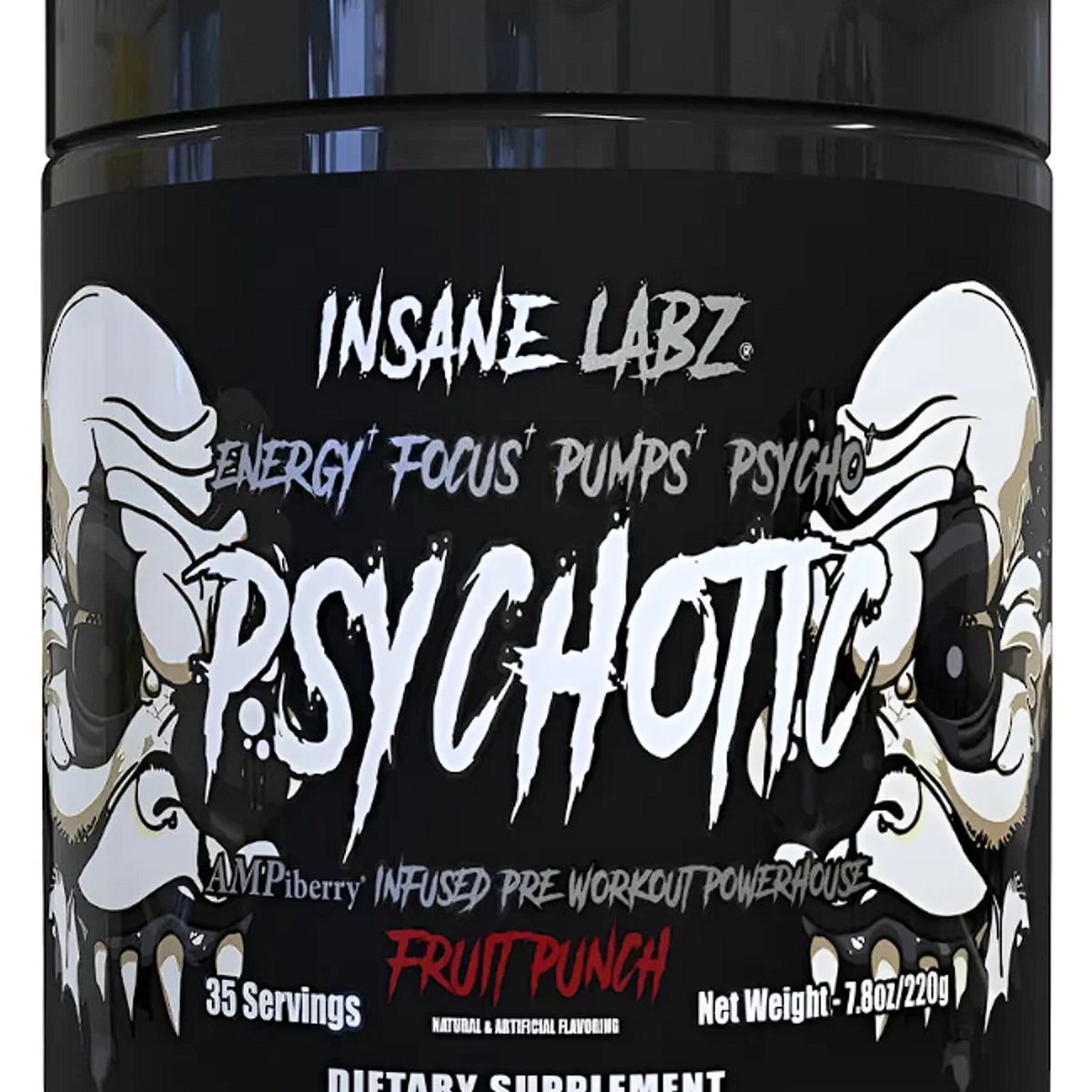 GENERICO - Pre-Entreno Psychotic Black 35 Servicios Insane Labz