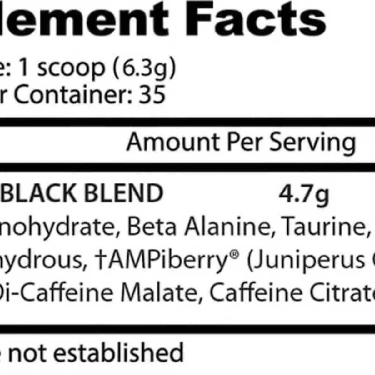 GENERICO - Pre-Entreno Psychotic Black 35 Servicios Insane Labz