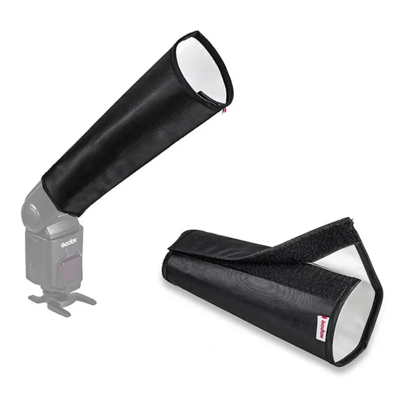 GENERICO - Difusor Snoot Flash Softbox Tela Plegable Canon Nikon