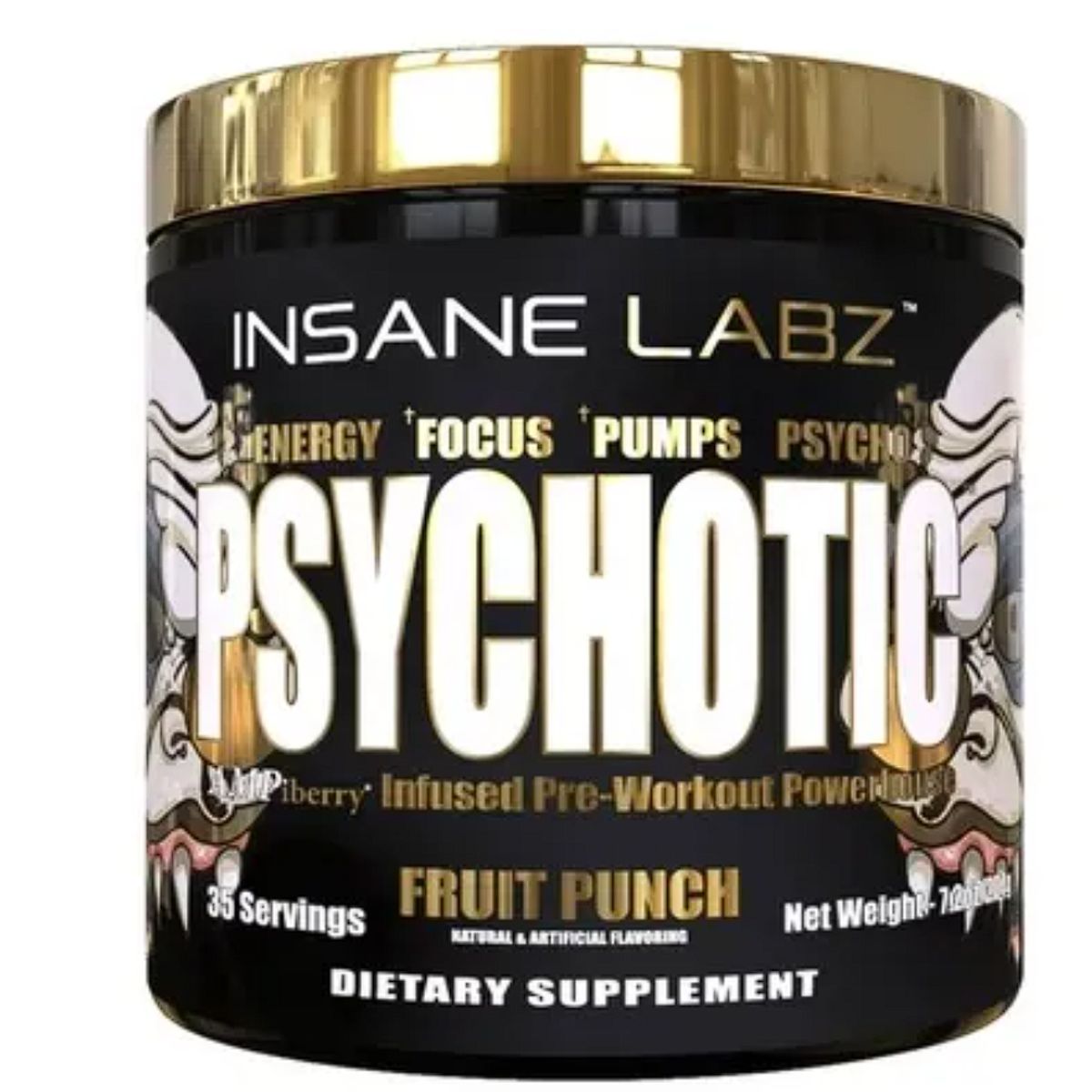 GENERICO - Pre-Entreno Psychotic Gold 35 Servicios Insane Labz