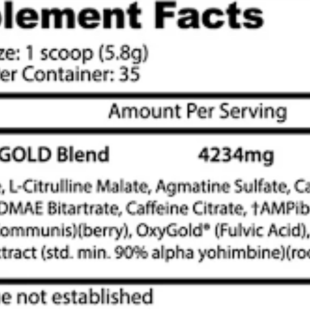 GENERICO - Pre-Entreno Psychotic Gold 35 Servicios Insane Labz