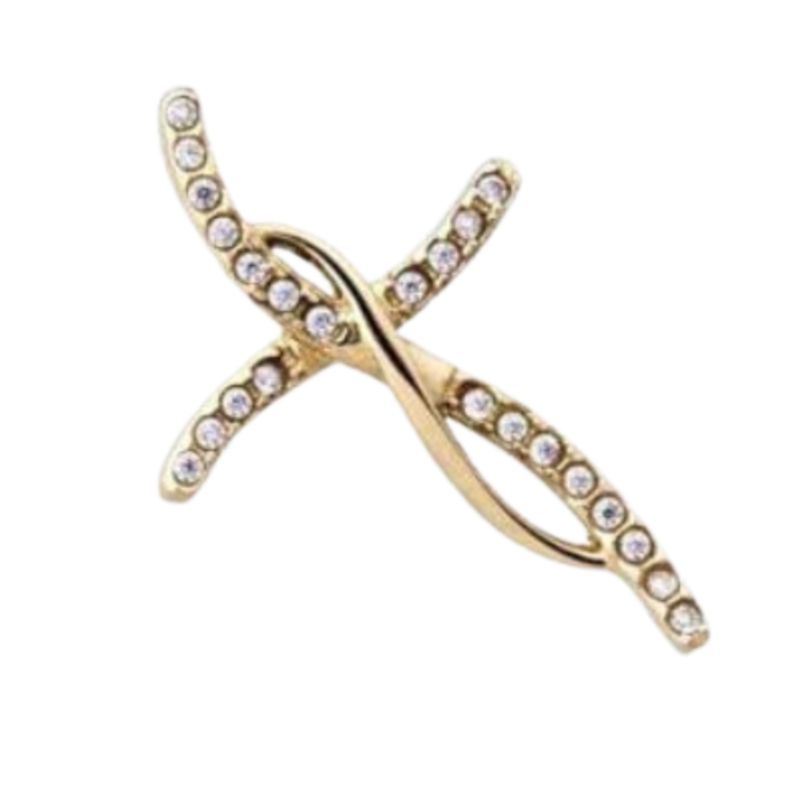 GLEAM GOLD - Dije Charm Unisex Cruz Liana en Oro Laminado 18K