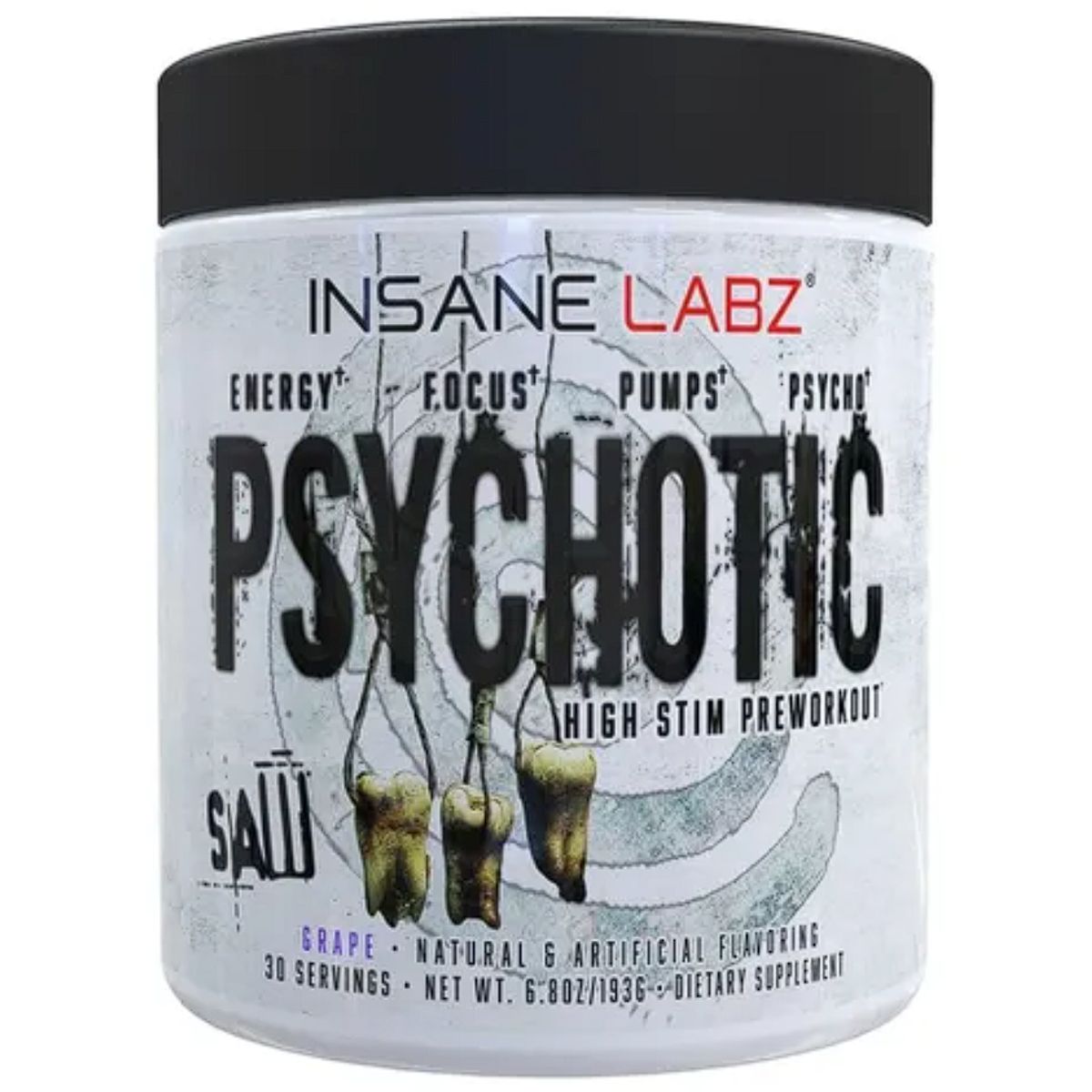 GENERICO - Pre-Entreno Psychotic SAW 30 Servicios Insane Labz