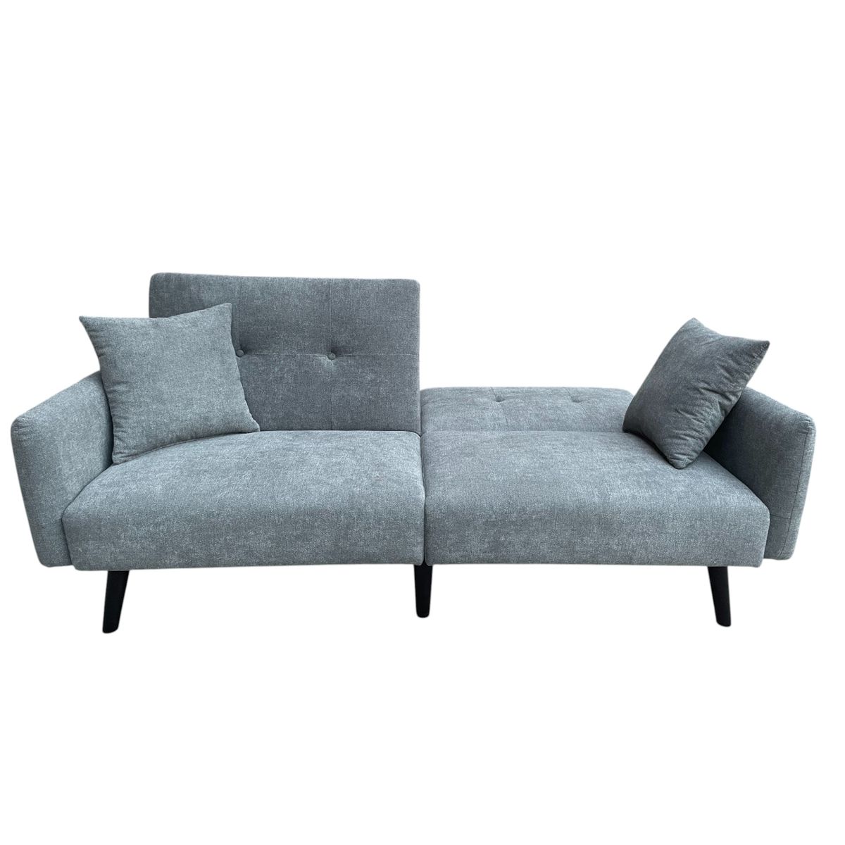 MUEBLES FIOTTI - Sofá cama 3 puestos Gris Akodie