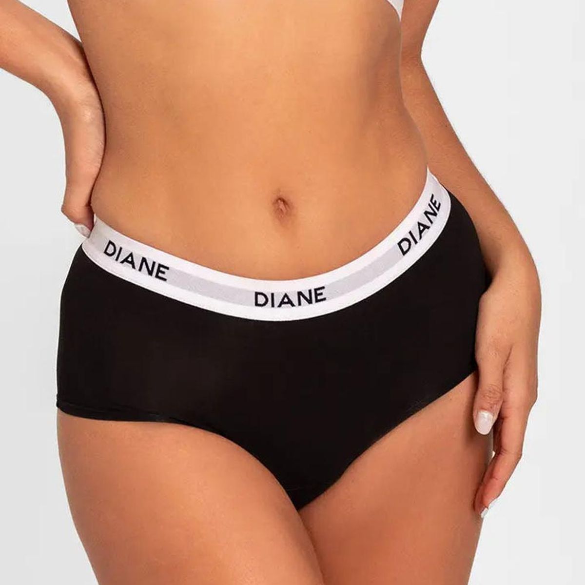 DIANE & GEORDI - Panty cachetero deportivo (020070) - Negro