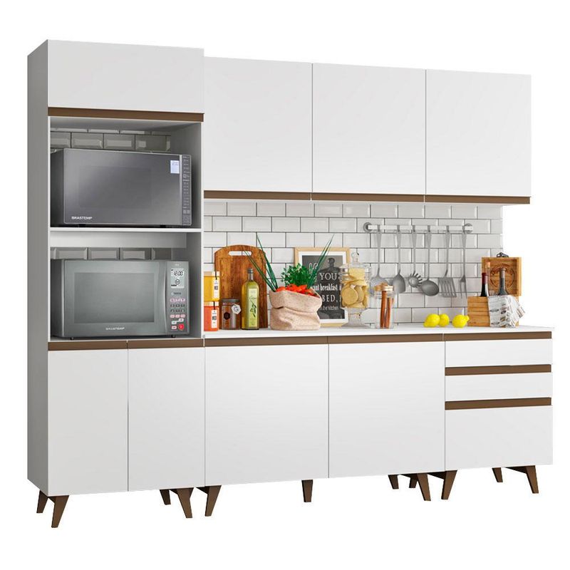 MADESA - Cocina Integral Reims 250 m con Encimera Blanco