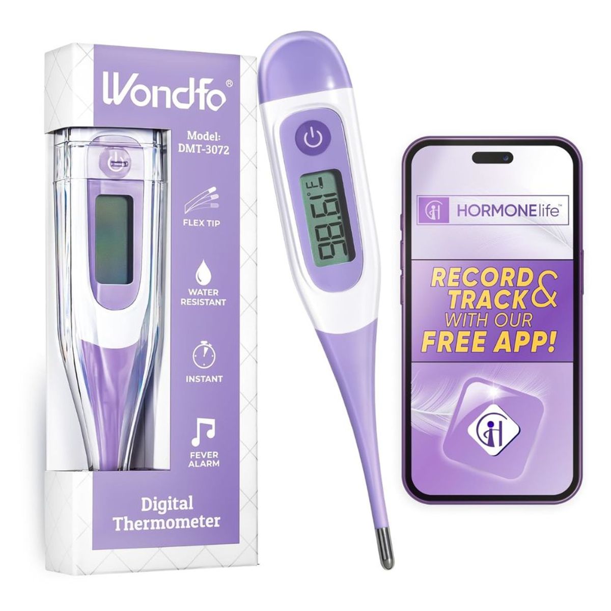 GENERICO - Termómetro Basal Wondfo, 1 Unidad, Cuidado Personal