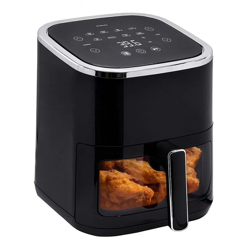 TEZZIO - Freidora de Aire Tezzio 4 Lts - Color Negro Tablero Digital
