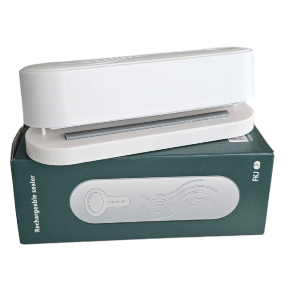 HOME STUFF - Sellador De Bolsas Automático Recargable Blanco 3 Niveles de Potencia