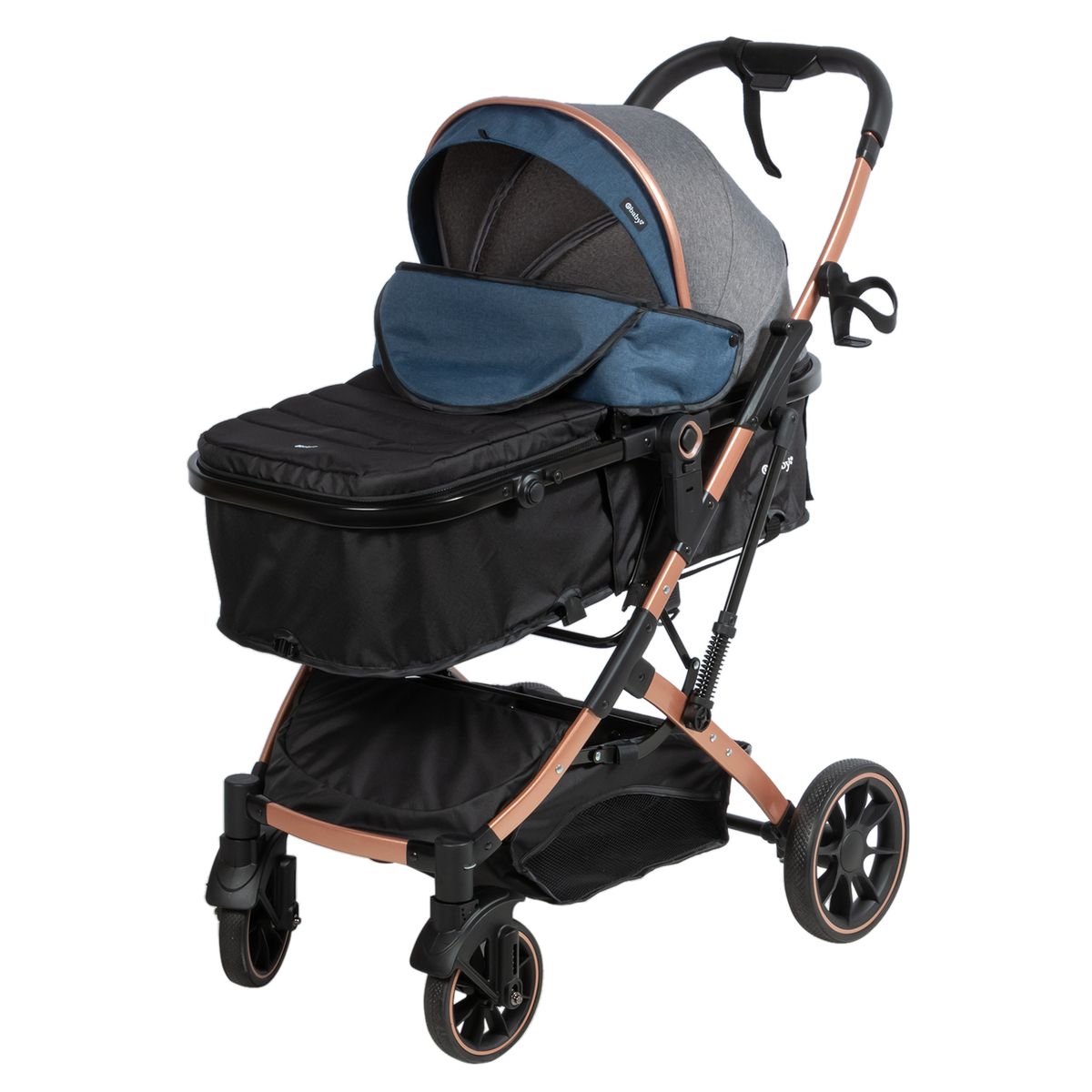 EBABY - Coche Moisés SHIRO- EB 154 Azul
