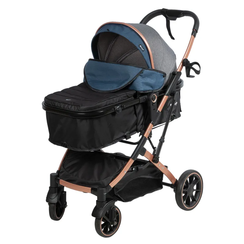 EBABY - Coche Moisés SHIRO- EB 154 Azul