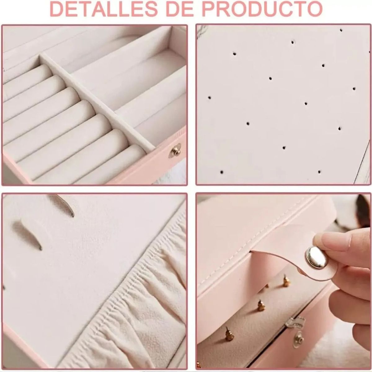 GENERICO - Joyero Organizador Estuche Para Joyería Caja Para Joyas
